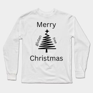 Merry Gluten-Free Christmas Tree Long Sleeve T-Shirt